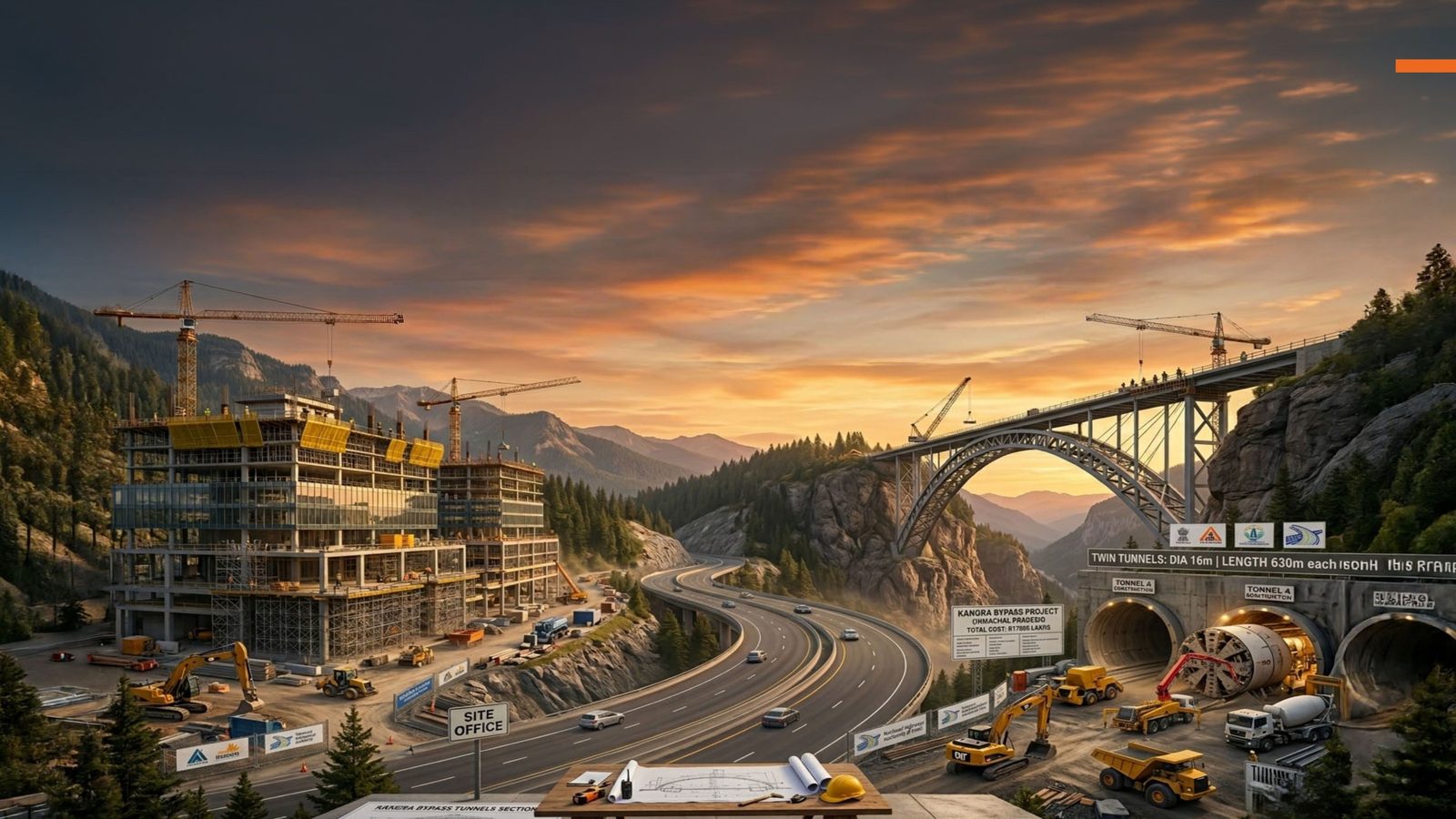 Bridge construction infrastructure